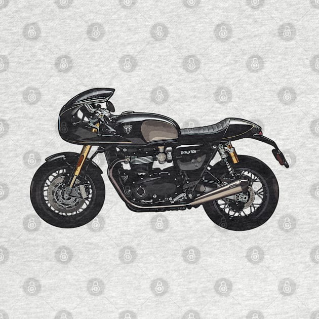 Thruxton TFC Cafe Racer Illustration by KAM Std